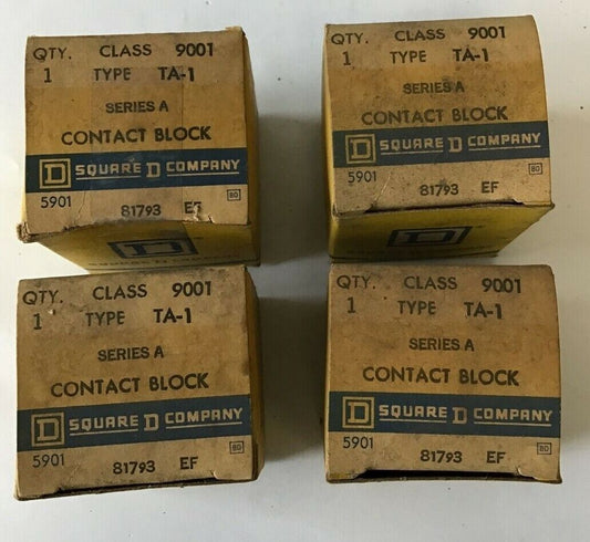 SQUARE D 9001 TA-1 CONTACT BLOCK  ***LOTOF4***