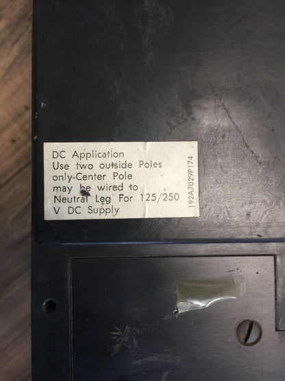 GE THMM5616 POWER BREAK MAGNETIC HYDRAULIC MAGNETRIP 1600AMP 250VDC 600VAC