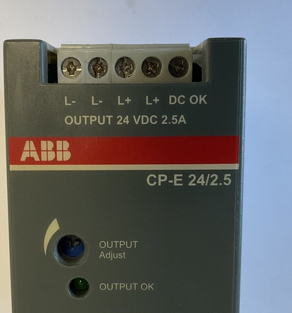 ABB CP-E 24/2.5 POWER SUPPLY SWITCHING MODE 24VDC 2.5A