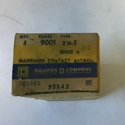 SQUARE D 9001 TM-1 MAINTAINED CONTACT ATTACHMENT SER.A ***LOTOF3***