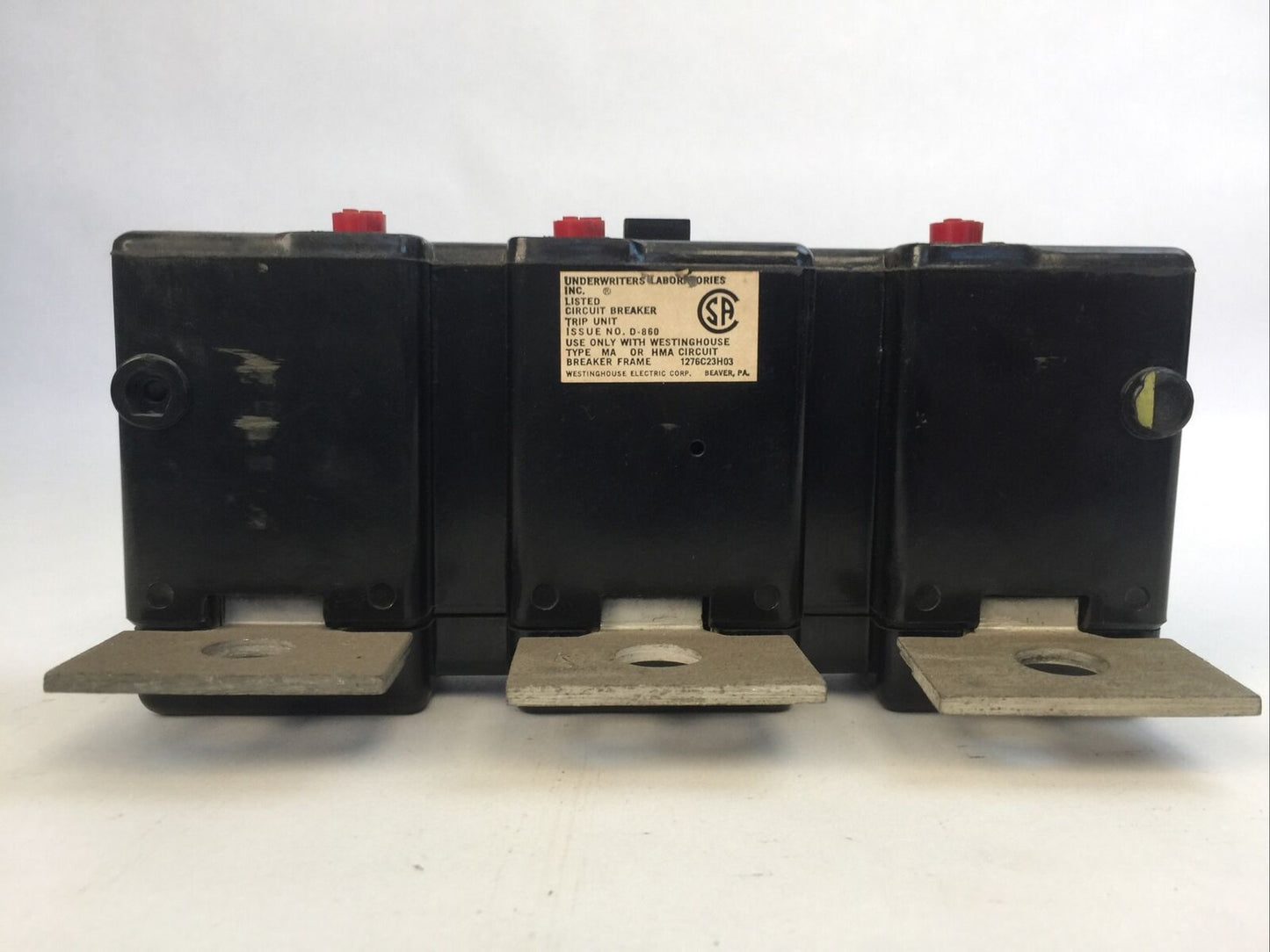 WESTINGHOUSE 371D371G25 AB TRIP UNIT 225AMP 3POLE INST TRIP 1125-2250A