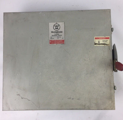 WESTINGHOUSE SDSN6030 DISCONNECT SWITCH 600 VAC 250 VDC 60 AMP 6 POLES