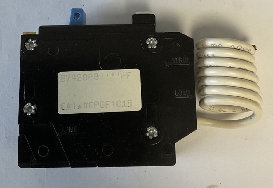 WESTINGHOUSE QPGF1015 CIRCUIT BREAKER MOD.A 15A 120VAC 1POLE