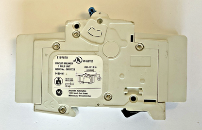 ALLEN BRADLEY 1489-M1D150 CIRCUIT BREAKER SER.D 10KA 277V 50/60HZ ***LOTOF2***