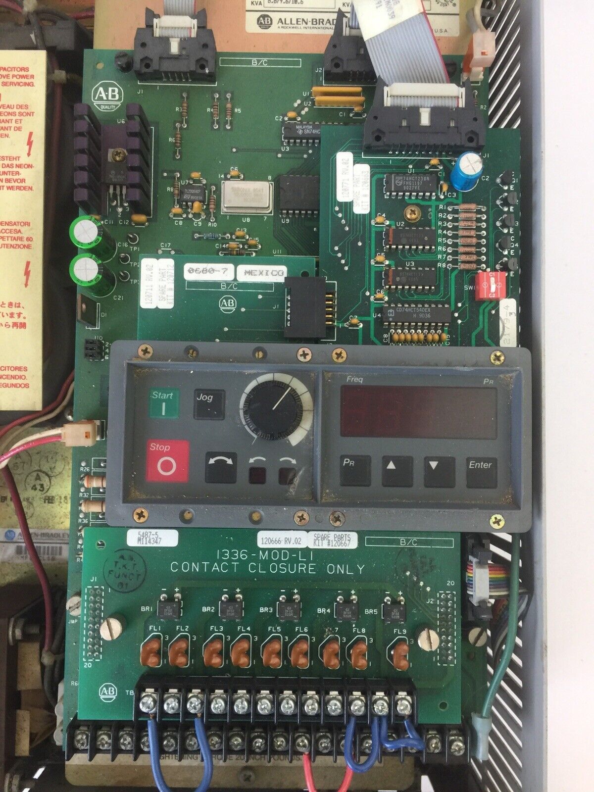 ALLEN BRADLEY 1336-B007-EAD-FA2-L3-S1 CONTANT TORQUE 3-PH AC DRIVE SER A 380/415