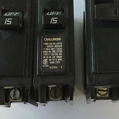 CHALLENGER C215 CIRCUIT BREAKER 15A 120/240VAC 2POLE