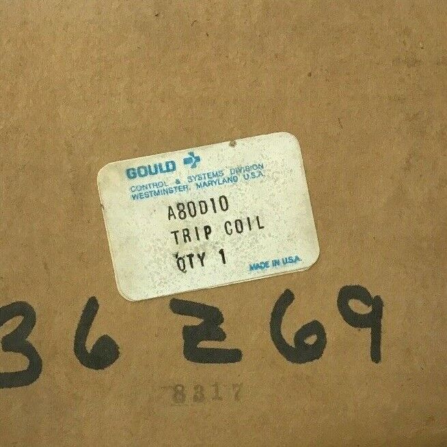 GOULD A80D10 TRIP COIL 2.75AMP MAX