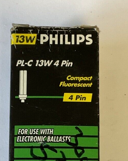 PHILIPS PL-C FLOURESCENT BULB 13W 4PIN ***LOTOF3***