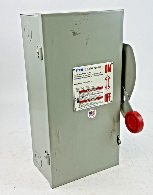 EATON - DH361UGK SER. B - HD SAFETY SWITCH - 30A/ 600VAC/250DC / 3 POLE/ TYPE 1