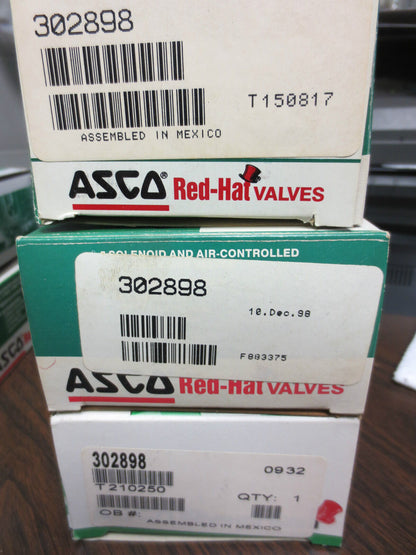 ASCO RED-HAT 302898 REBUILD KIT for 8317 VALVE - NEW SURPLUS