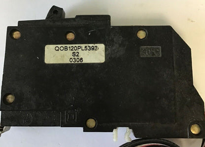 SQUARE D QOB120PL5393 CIRCUIT BREAKER 20A 120/240VAC 50/60HZ  1POLE