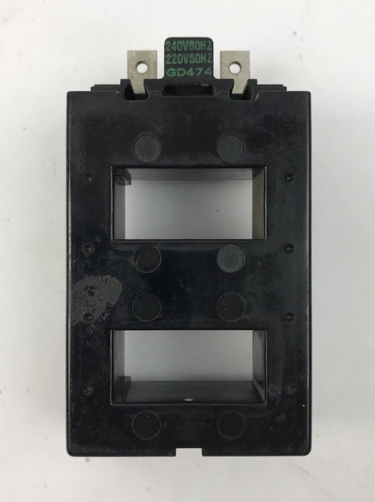 ALLEN BRADLEY GD-474 COIL, 240V-60HZ, 110V-50HZ, USED, MISSING SCREWS