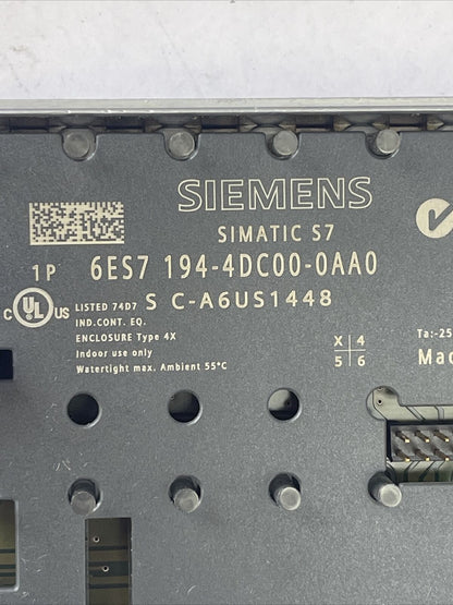 SIEMENS SIMATIC S7 1P 6ES7 194-4DC00-0AB0 CONNECTING MODULE