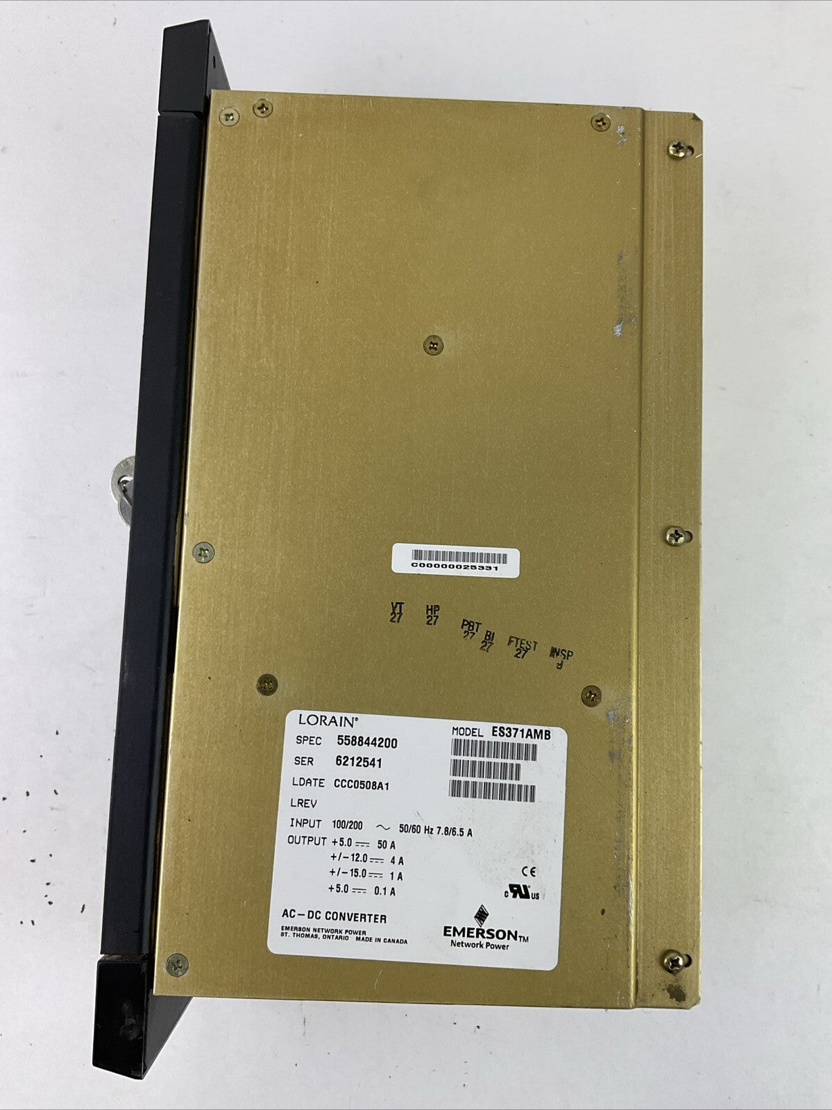 LORAIN ES271AMB POWER SUPPLY AC-DC CONVERTER