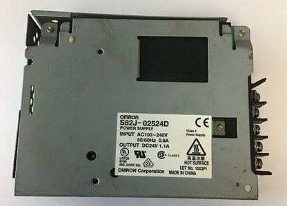 Omron S82J-02524D DC Power Supply 24 VDC 1.1A (BROKEN PLASTIC)