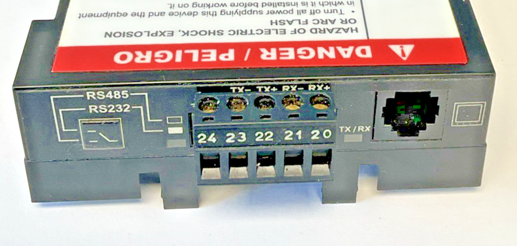 SCHNEIDER ELECTRIC PM8RDA REMOTE DISPLAY ADAPTER H/W:A4 F/W:2.4 POWER LOGIC