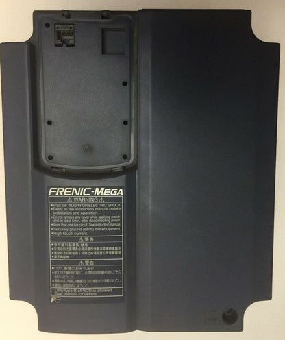 FUJI FRN7.5G1S-2J FRENIC MEGA DRIVE OUTPUT 3PH 200-240V 0.1-120HZ 16kVA 46.2A