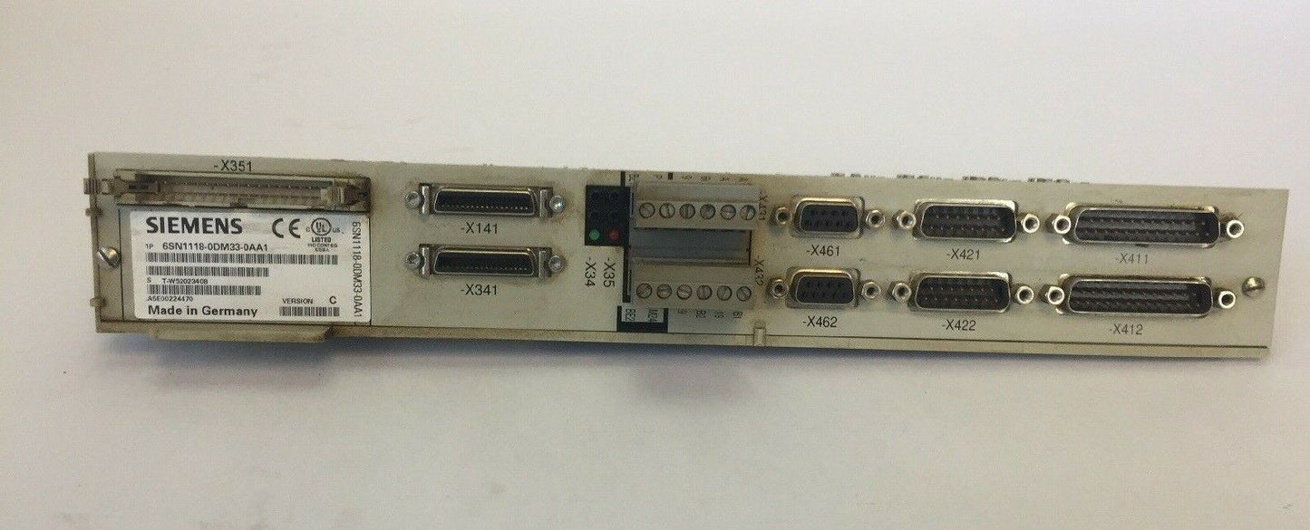 SIEMENS 6SN1118-0DM33-0AA1 CONTROL CARD VERSION C