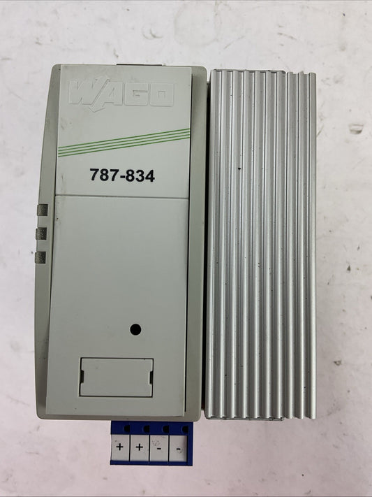 WAGO 787-834 EPSITRON PRO POWER SUPPLY OUT 24VDC 20A IN 110-240VAC 5.1-2.3A