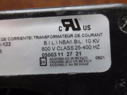 SQUARE D 76R-122 CURRENT TRANSFORMER - RATIO = 1200:5 - 10kV - 600V NEW SURPLUS