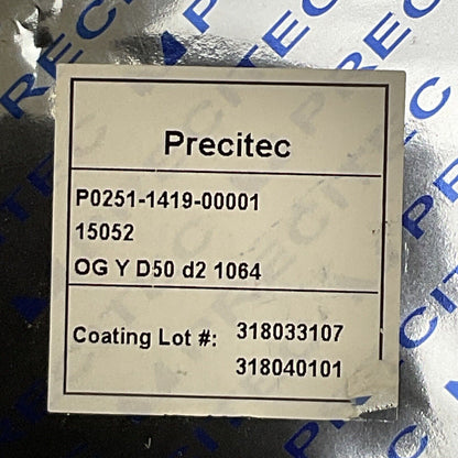 PRECITEC P0251-1419-00001 15052 OG Y D50 d2 1064 PROTECTIVE GLASS CUTTING HEAD