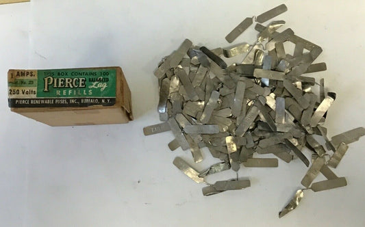 PIERCE 21 RENEWABLE FUSE LINKS 1A 250 VOLT REFILLS****LOTOF100***