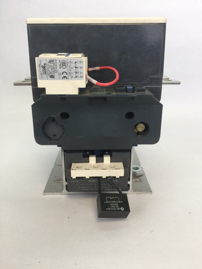 TELEMECANIQUE LC1F330 CONTACTOR 600VAC 250HP 370A LX1FH1102 110-115V 40-400HZ