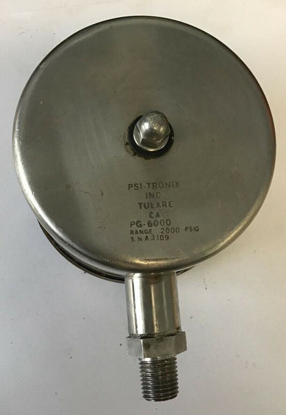 PSI-TRONIX PG-6000 PRESSURE GAUGE RANGE 2000