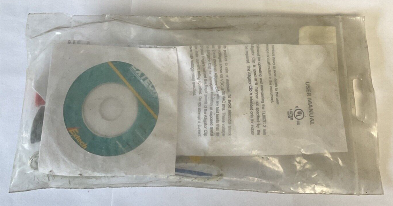 EXTECH TL807C INSULATED ALLIGATOR CLIPS