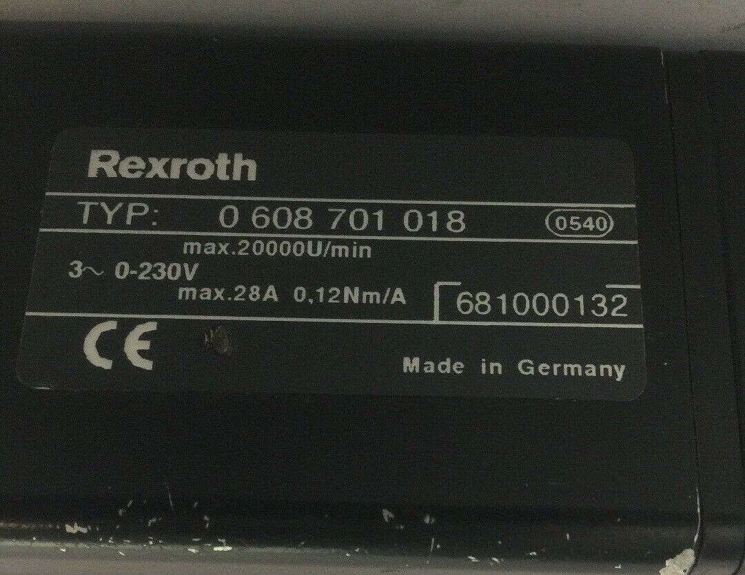 REXROTH 0608701018 DRIVE SPINDLE 0608720040 NUT RUNNER 0608801004 OFFSET DRIVE