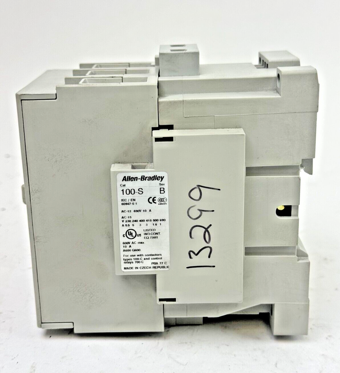ALLEN-BRADLEY 100-C85D*00 SER. A CONTACTOR W 120 VDC COIL & 100-S CONTACT