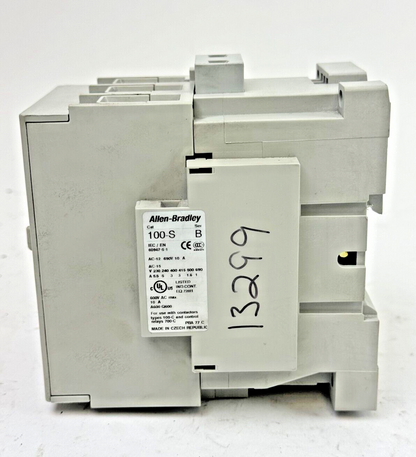 ALLEN-BRADLEY 100-C85D*00 SER. A CONTACTOR W 120 VDC COIL & 100-S CONTACT