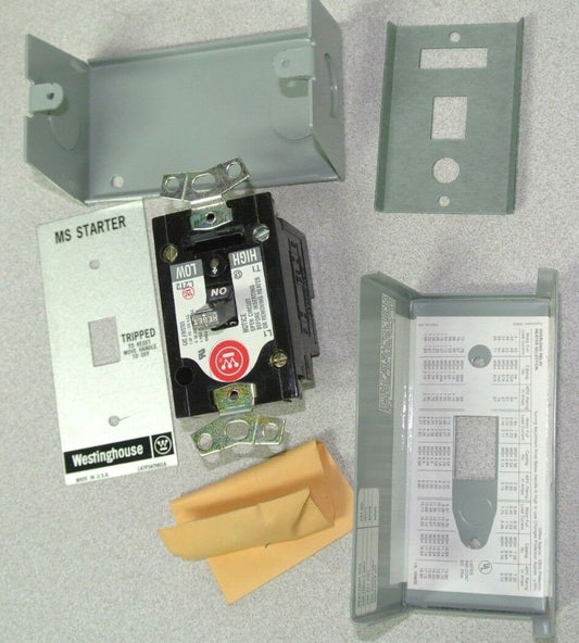 WESTINGHOUSE MST01SN - MANUAL MOTOR STARTER SWITCH and ENCLOSURE - NEW SURPLUS