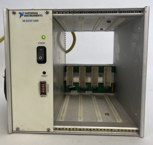 NATIONAL INSTRUMENTS NI SCXI-1000 POWER MODULE 120VAC 4 SLOT CHASSIS REV 4.0
