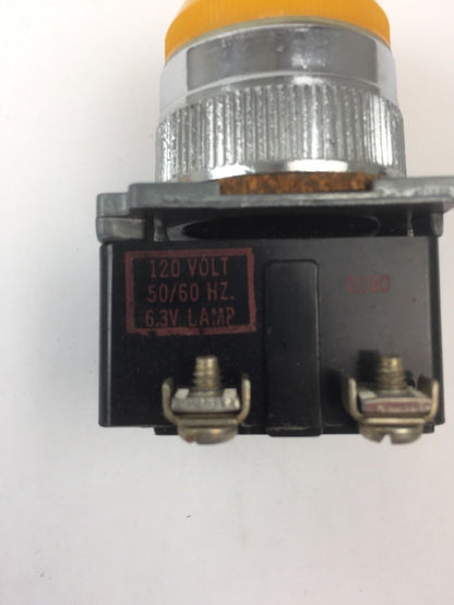 CUTLER HAMMER 10250T36 STD IND LIGHT 120V 50/60HZ 6.3V LAMP