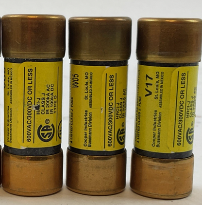 BUSS LPJ-8SP LOW-PEAK FUSE 8AMP 600VAC 300VDC (LOT OF 6)