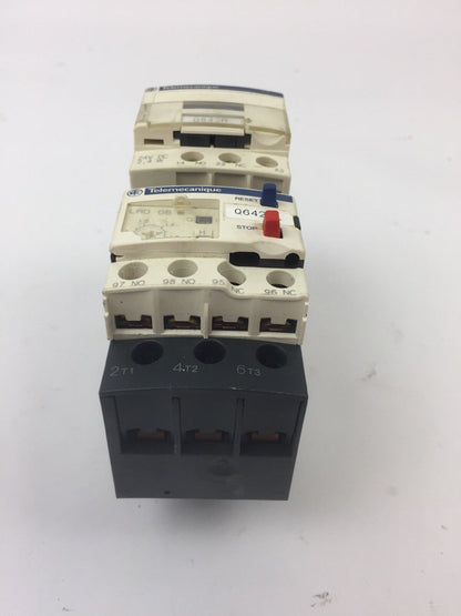 TELEMECANIQUE LC1D09BL CONTACTOR LRD06 OVERLOAD RELAY LAD4TBDL 24V