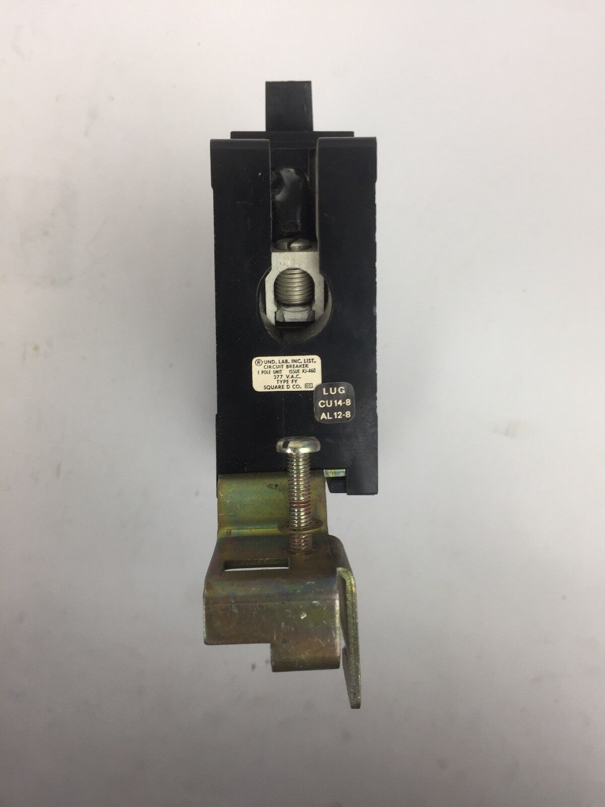 SQUARE D FY-14015-C CIRCUIT BREAKER 1 POLE 277 VAC 15 AMP TYPE FY E18X355