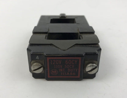Allen Bradley 111A86 Coil 120 V 60 CY 110 V 50 CY INT DUTY Used