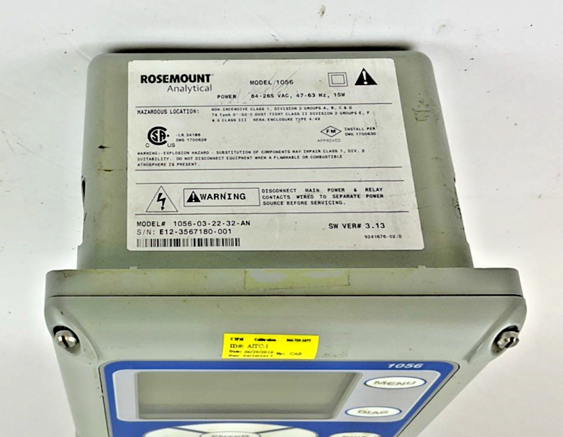 ROSEMOUNT 1056 DUAL INPUT ANALYZER  265VAC 63HZ 15W