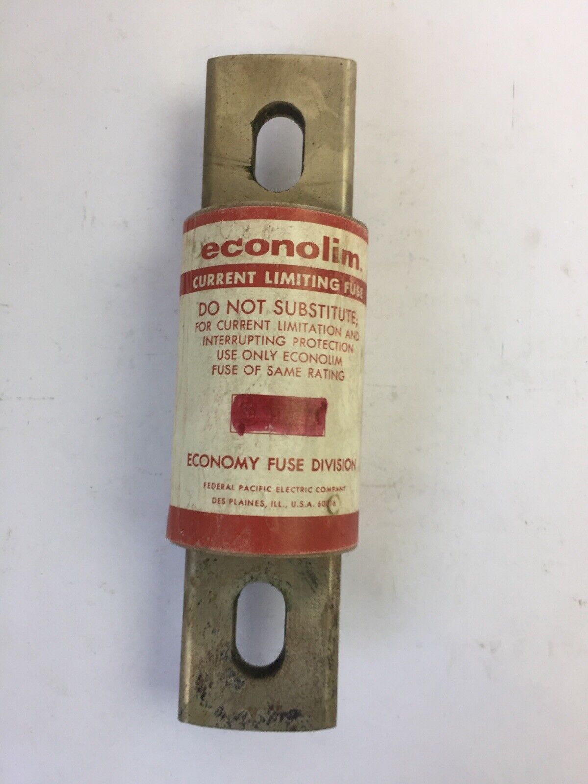 ECONOMY LCL250 ECONOLIM CURRENT LIMITING FUSE 250AMP 600VAC CLASS L