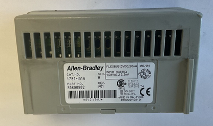 ALLEN BRADLEY 1794-IA16 INPUT 120VAC  SER.A REV.A01