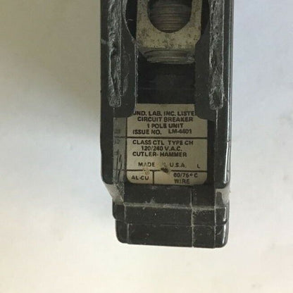 CUTLER HAMMER CH130 CIRCUIT BREAKER 120/240VAC CLASS CTL 30A 1POLE **LOTOF2**