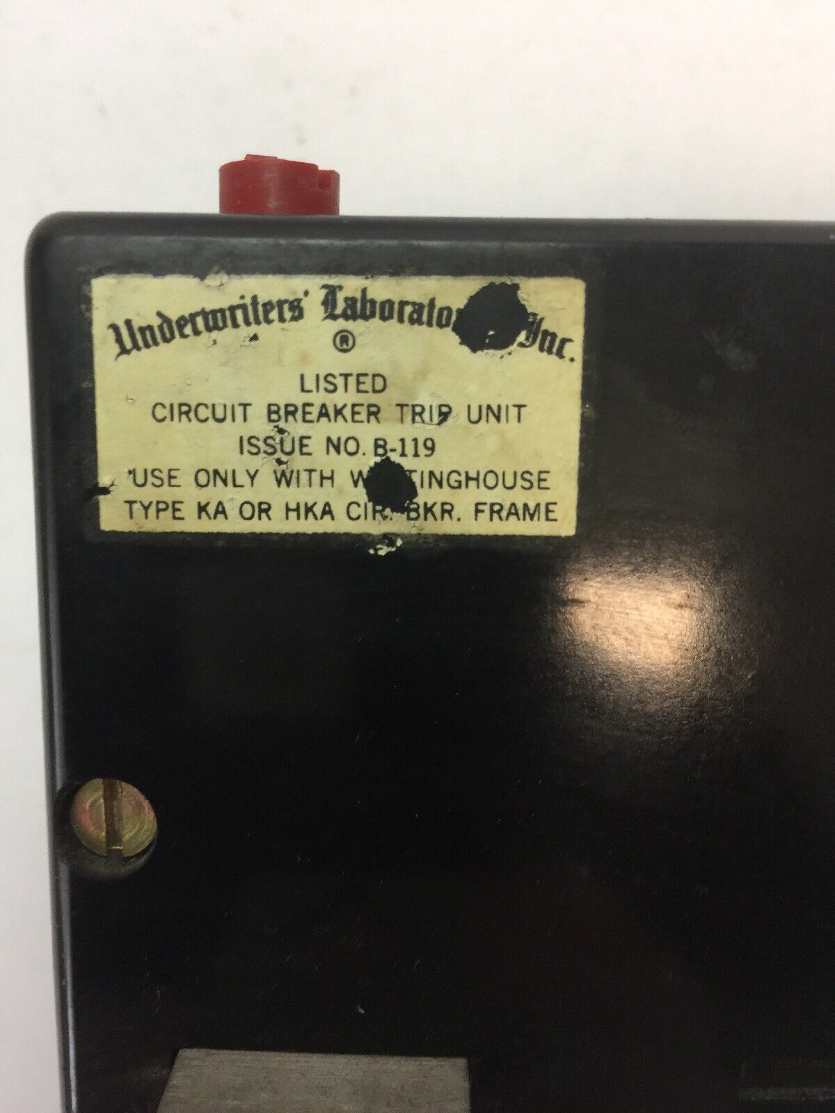 WESTINGHOUSE HKA2225T 225A TRIP UNIT 2POLE MAG TRIP-ADJ 1125-2250A
