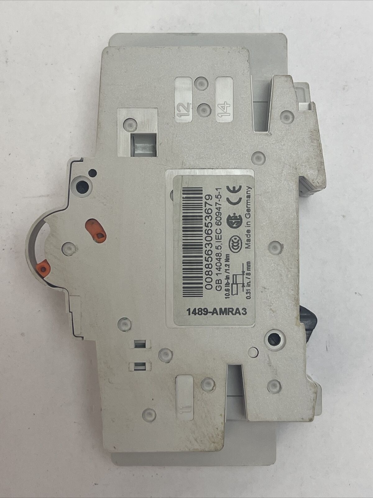 ALLEN BRADLEY 1489-M 277VAC 2A 1489-AMRA3 AUXILIARY CONTACT