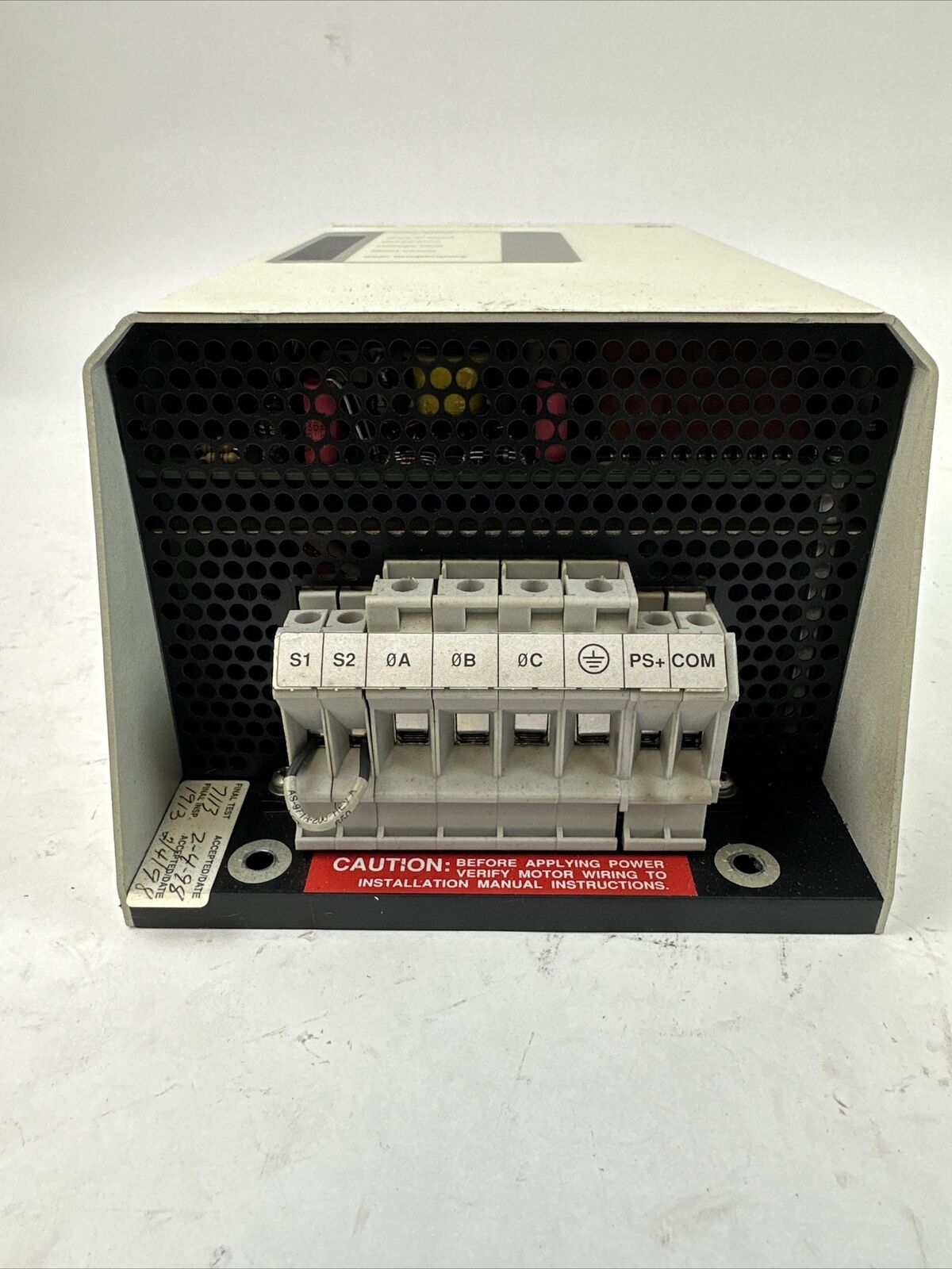 MODICON DR-1010-000 DR1010 SERVO DRIVE 10A CYBERLINE 1000A SERVO DRIVE