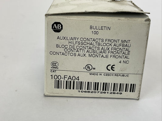 ALLEN BRADLEY 100-FA04 AUXILIARY CONTACTS