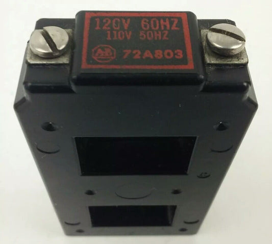 ALLEN BRADLEY 72A803 COIL 120V @ 60HZ, 110V @50HZ, USED GOOD CONDITION