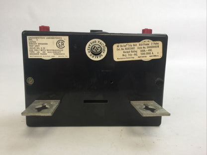 WESTINGHOUSE HLB2300T AB TRIP UNIT 300AMP 2POLE INST TRIP 1500-3000A 5680D04G16