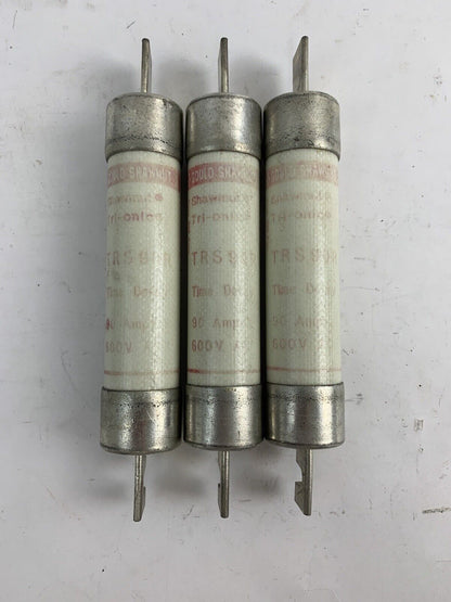 Gould Shawmut Tri-Onic TRS90R 90A 600V Fuse "Lot of 3"